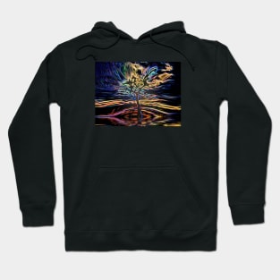 Tree on an Island 3-Abstract Hoodie